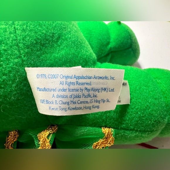 Cabbage Patch Kids CPK Christmas Tree Star Stuffed Animal Plush Green Red Gold - Picture 9 of 11